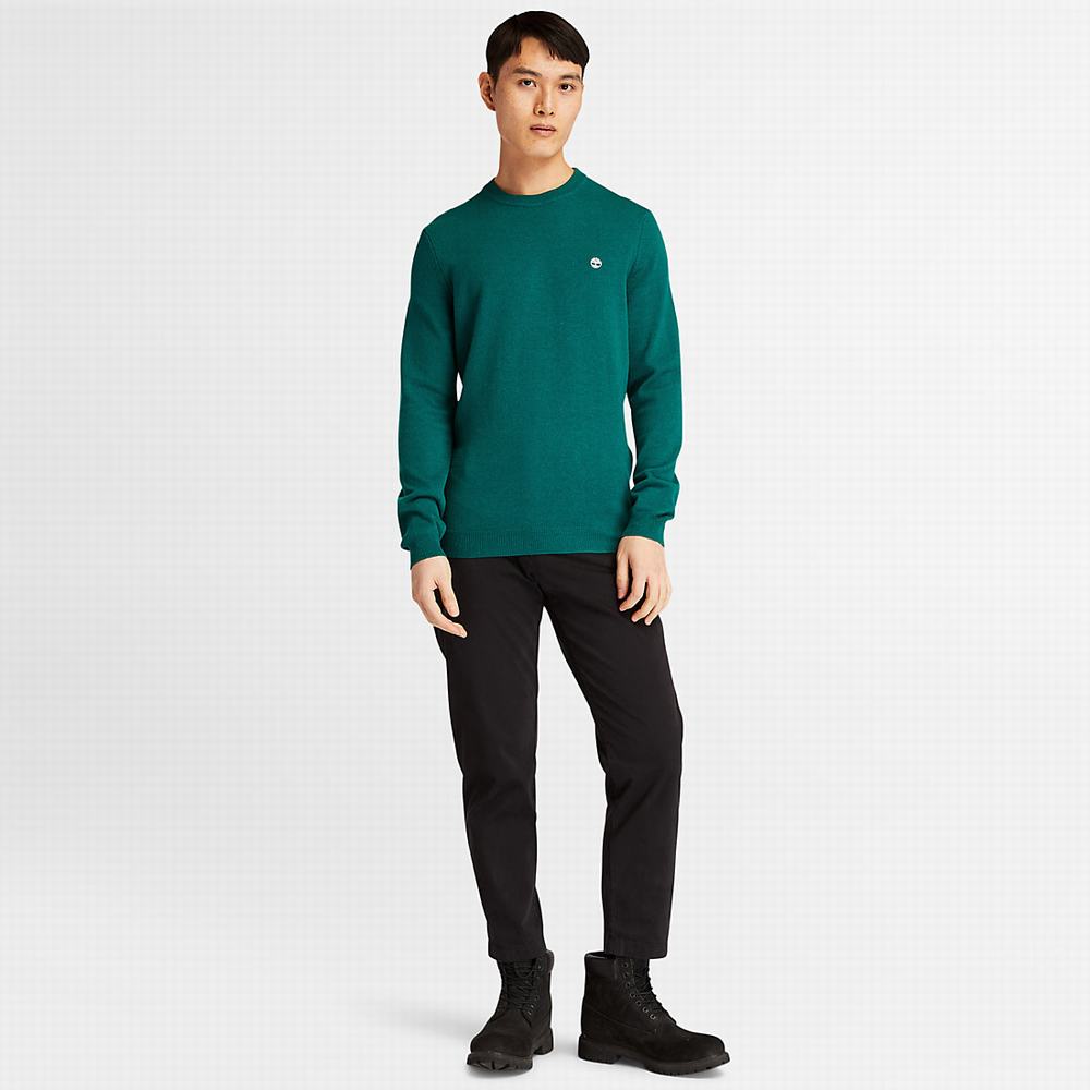 Pánské Svetry Timberland Cohas Brook Crewneck Zelene | TI08795-705