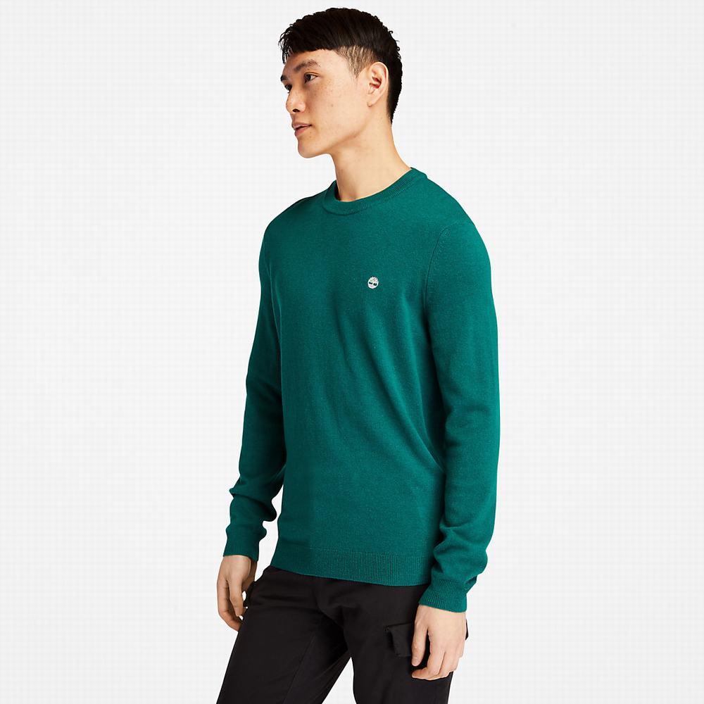 Pánské Svetry Timberland Cohas Brook Crewneck Zelene | TI08795-705