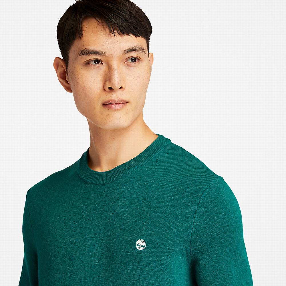Pánské Svetry Timberland Cohas Brook Crewneck Zelene | TI08795-705