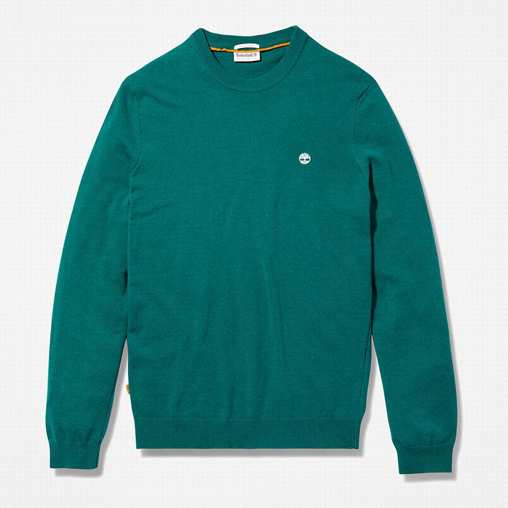 Pánské Svetry Timberland Cohas Brook Crewneck Zelene | TI08795-705