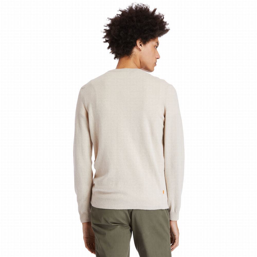Pánské Svetry Timberland Cohas Brook Crewneck Béžový | TI09352-948