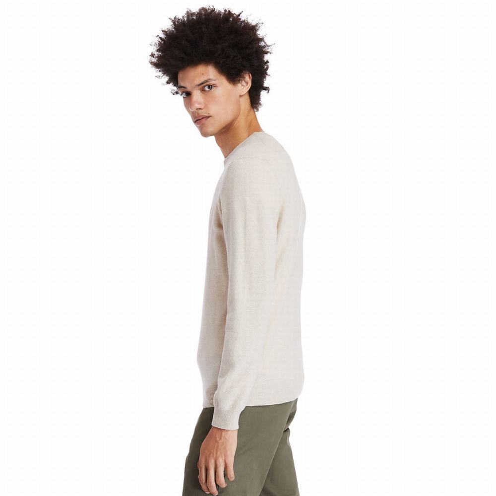 Pánské Svetry Timberland Cohas Brook Crewneck Béžový | TI09352-948