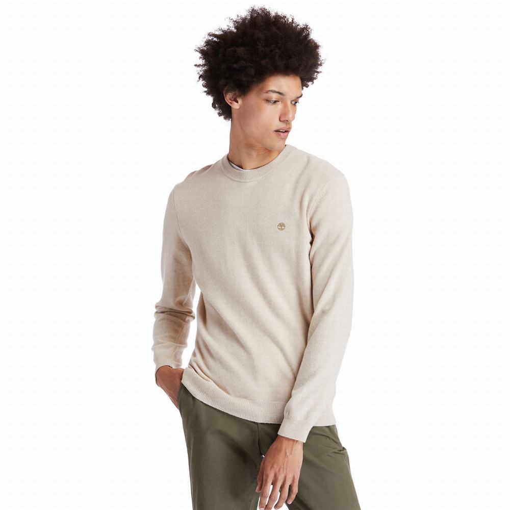 Pánské Svetry Timberland Cohas Brook Crewneck Béžový | TI09352-948