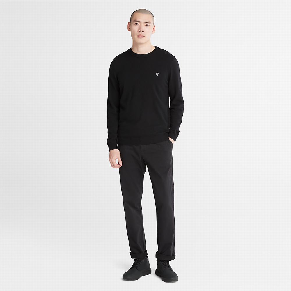 Pánské Svetry Timberland Cohas Brook Crewneck Černé | TI13098-732