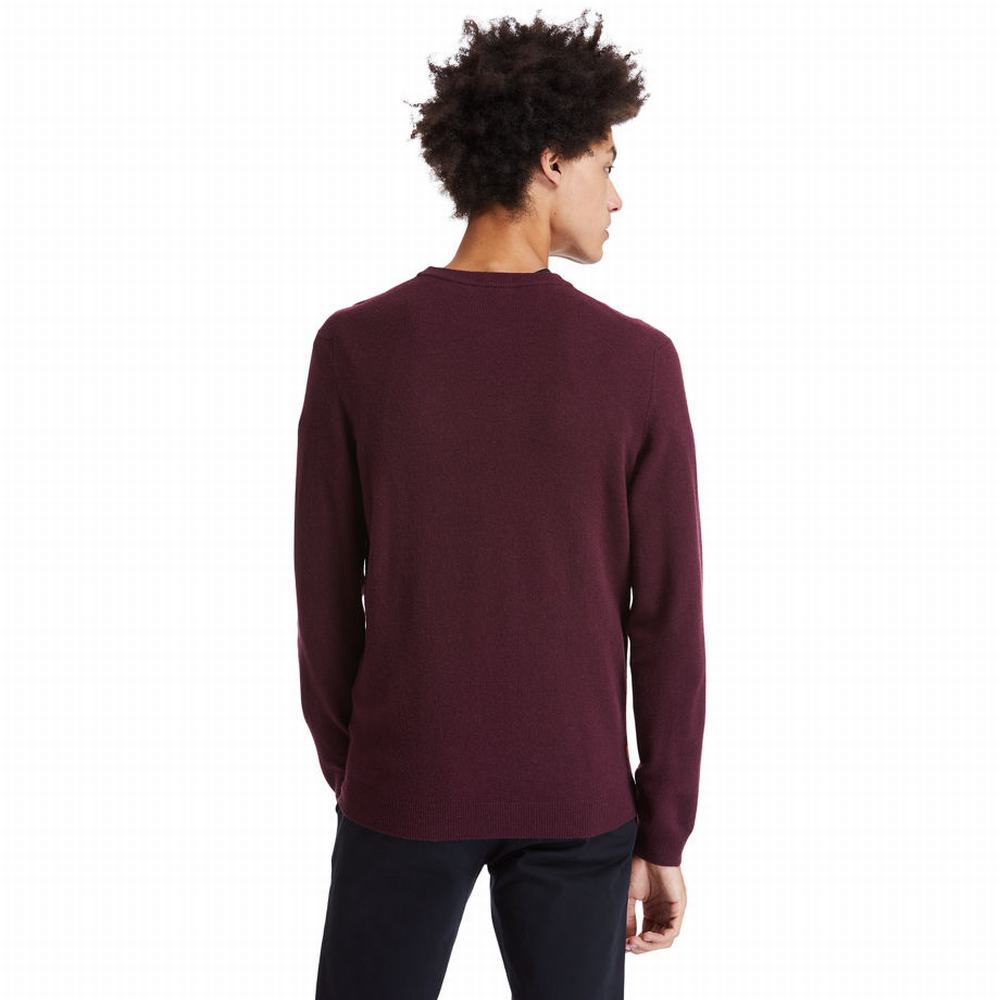 Pánské Svetry Timberland Cohas Brook Crewneck Vínové | TI17843-824