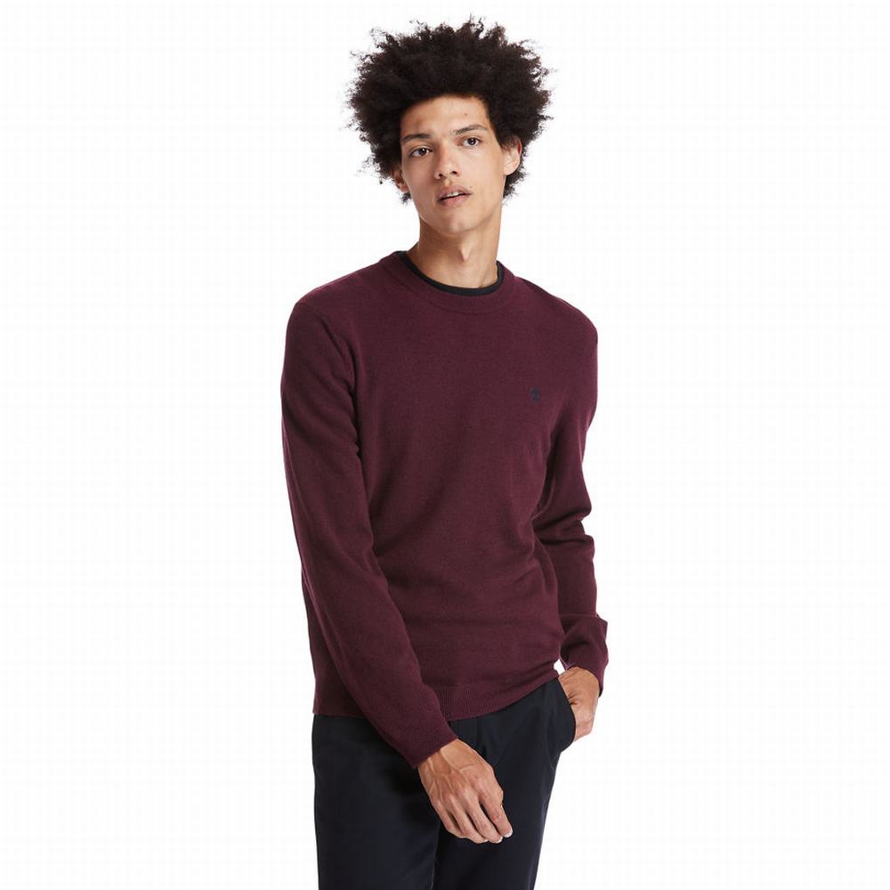 Pánské Svetry Timberland Cohas Brook Crewneck Vínové | TI17843-824