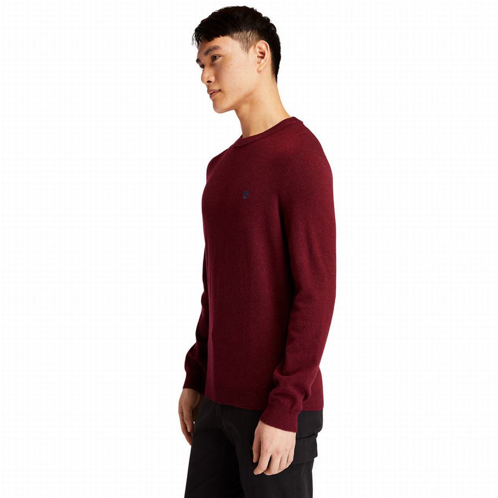 Pánské Svetry Timberland Cohas Brook Crewneck Červené | TI61980-263