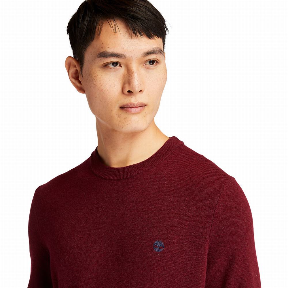 Pánské Svetry Timberland Cohas Brook Crewneck Červené | TI61980-263