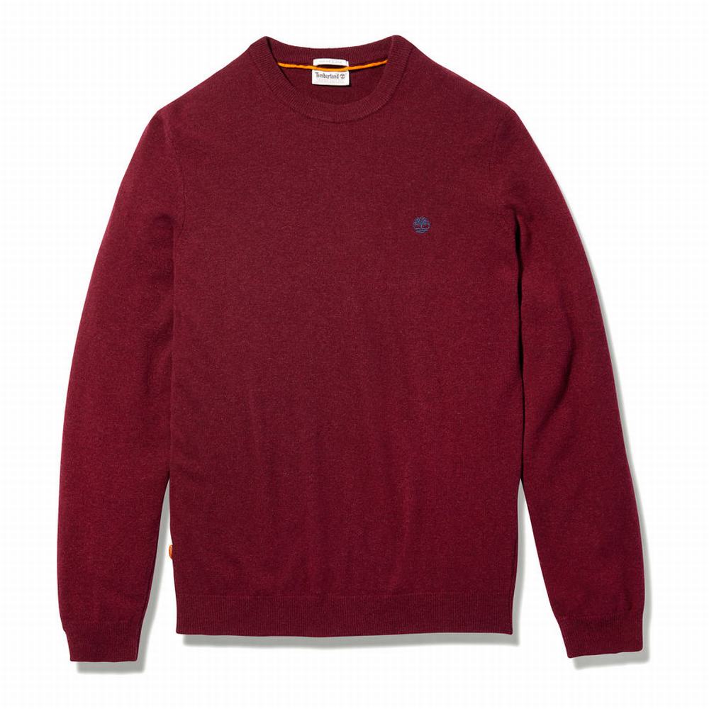 Pánské Svetry Timberland Cohas Brook Crewneck Červené | TI61980-263