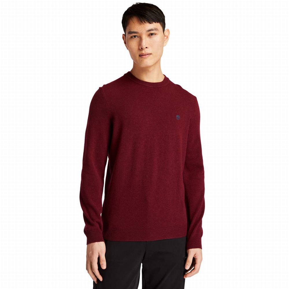 Pánské Svetry Timberland Cohas Brook Crewneck Červené | TI61980-263