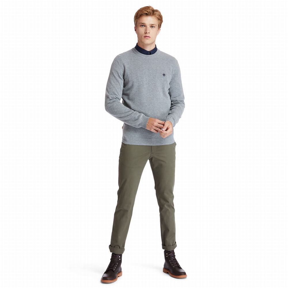 Pánské Svetry Timberland Cohas Brook Crewneck Šedé | TI75621-864
