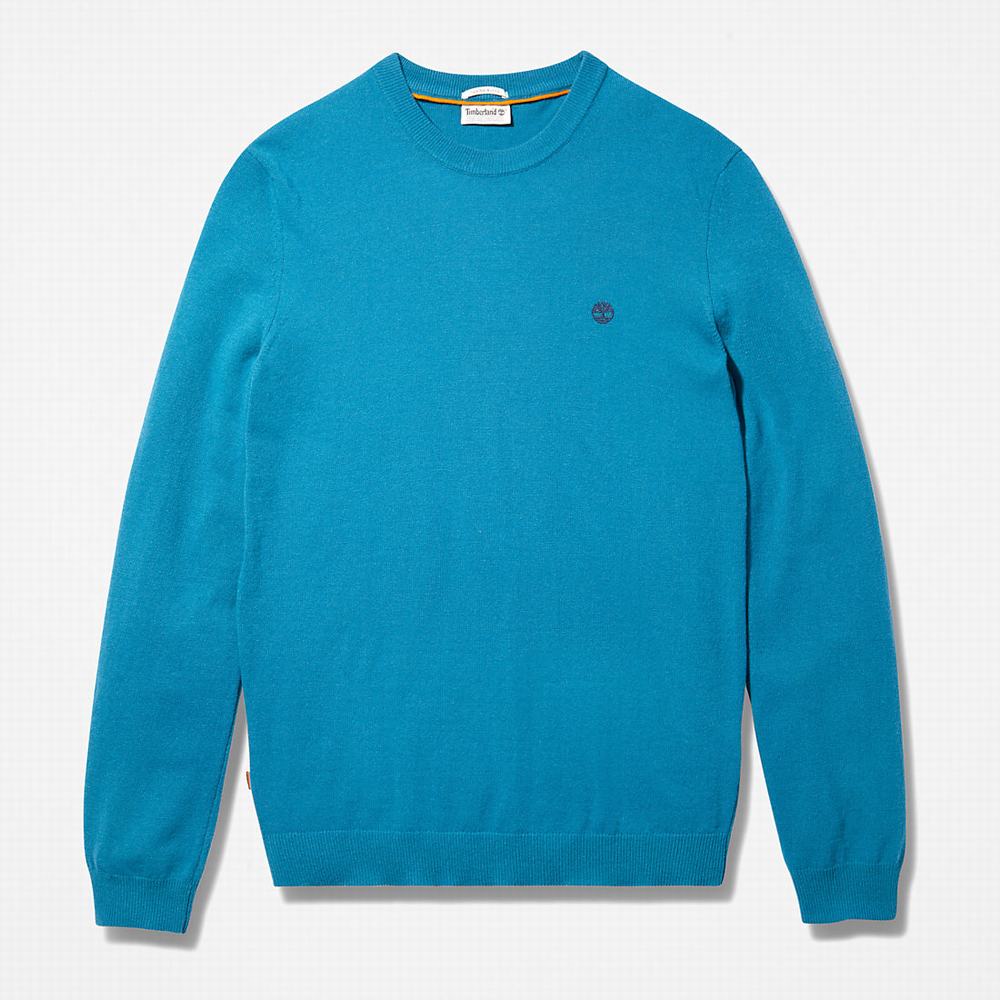 Pánské Svetry Timberland Cohas Brook Crewneck Blankyt | TI87619-624