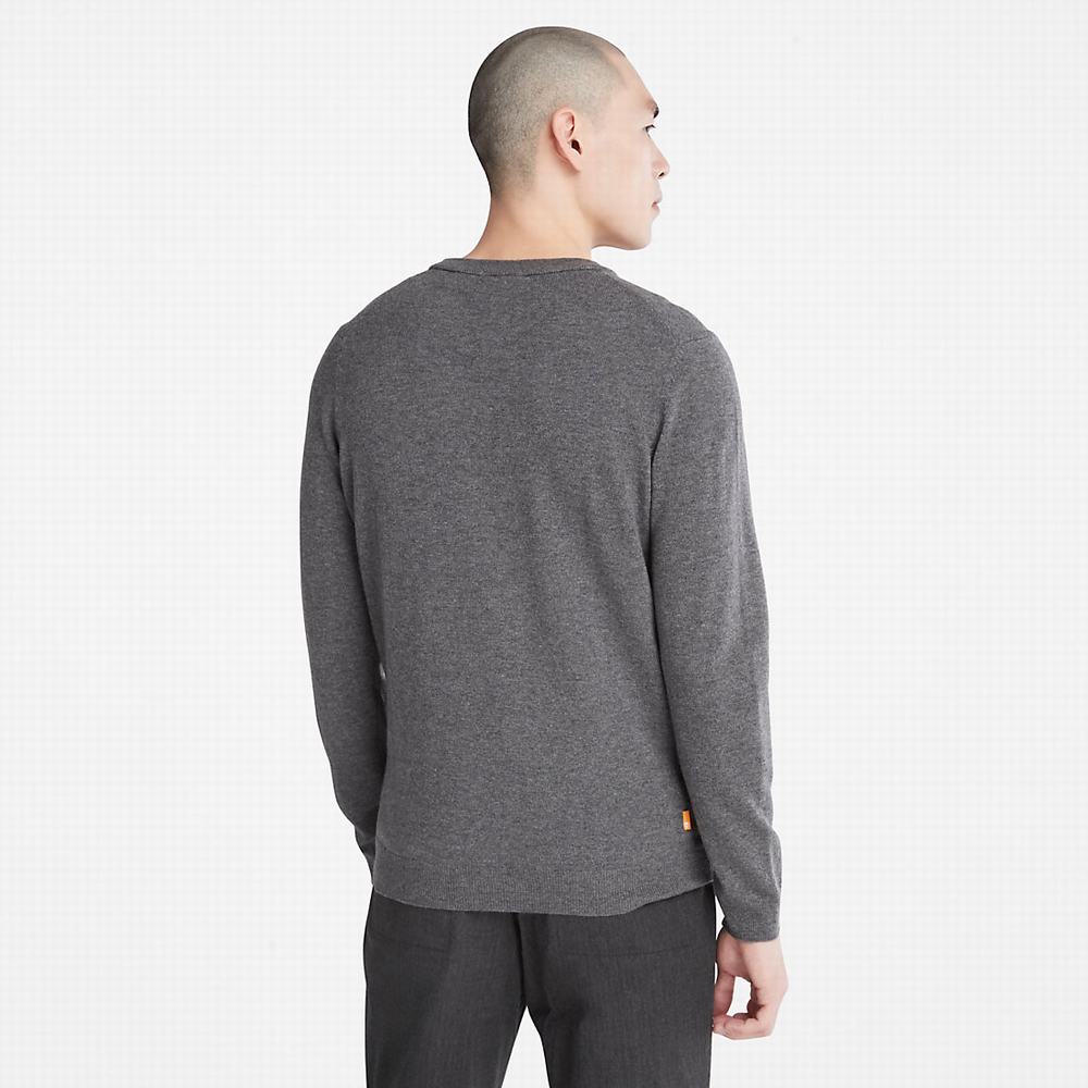 Pánské Svetry Timberland Cohas Brook Crewneck Tmavě Šedé | TI91503-493