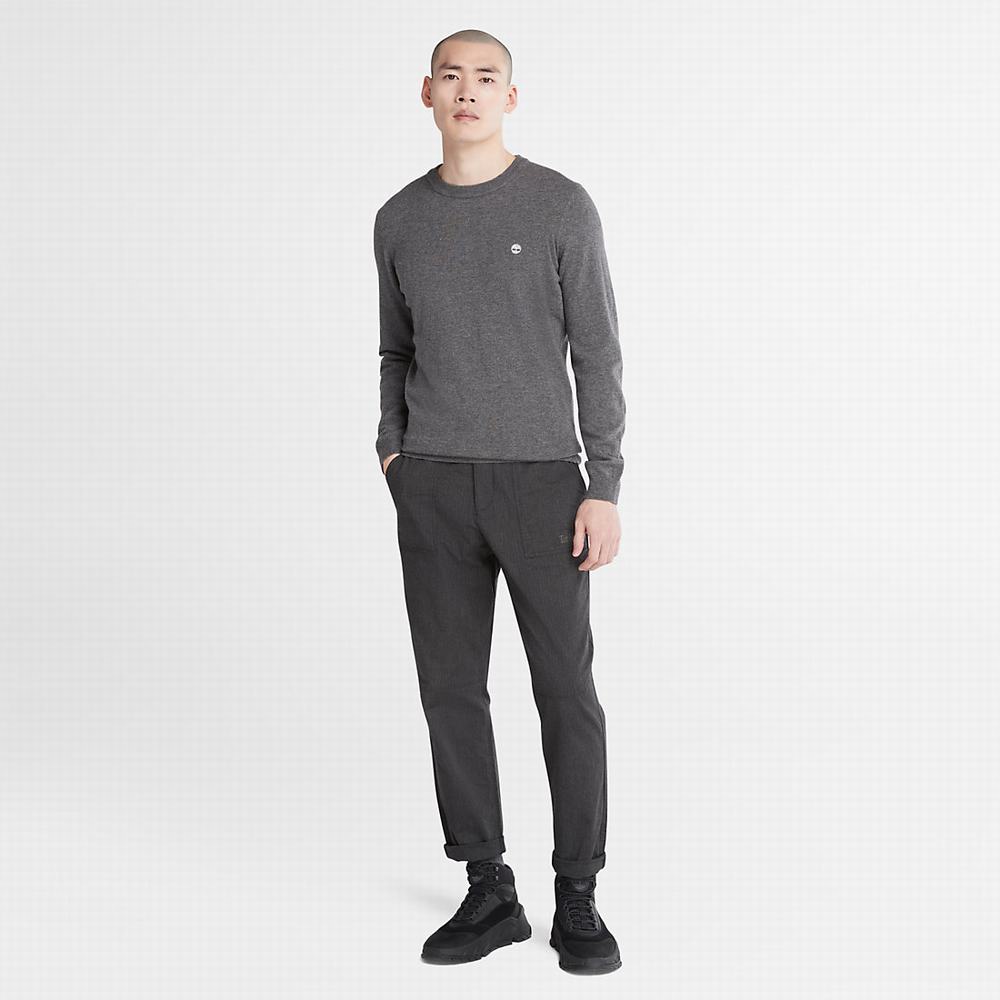 Pánské Svetry Timberland Cohas Brook Crewneck Tmavě Šedé | TI91503-493