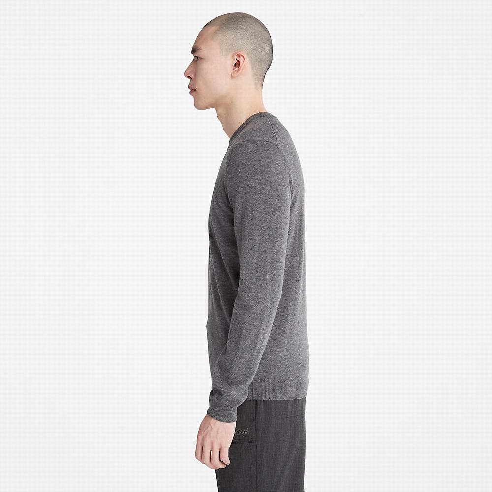 Pánské Svetry Timberland Cohas Brook Crewneck Tmavě Šedé | TI91503-493