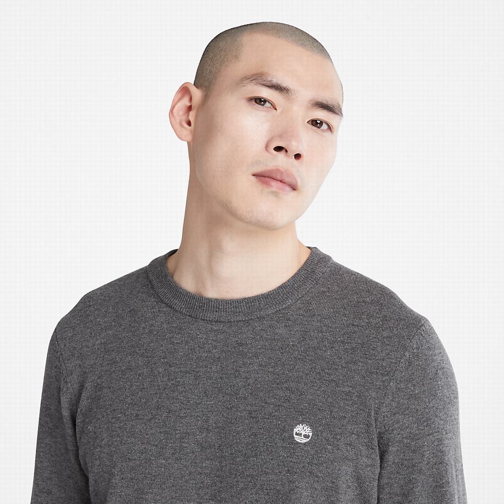 Pánské Svetry Timberland Cohas Brook Crewneck Tmavě Šedé | TI91503-493