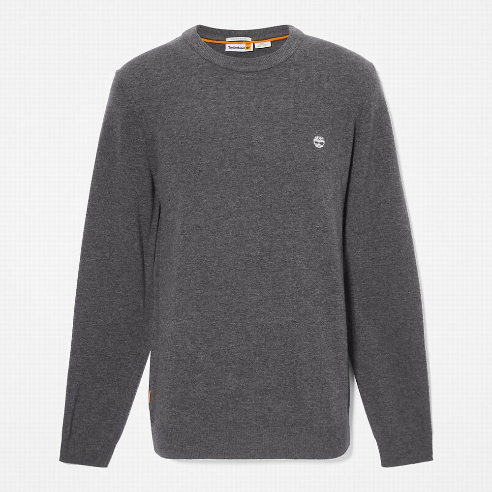 Pánské Svetry Timberland Cohas Brook Crewneck Tmavě Šedé | TI91503-493