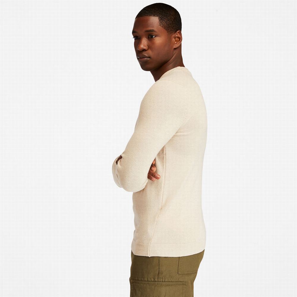 Pánské Svetry Timberland Cohas Brook Crewneck Bílé | TI95180-506