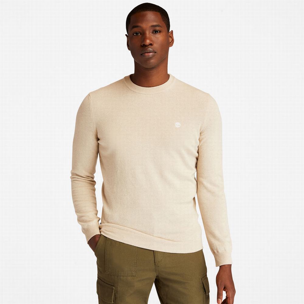 Pánské Svetry Timberland Cohas Brook Crewneck Bílé | TI95180-506