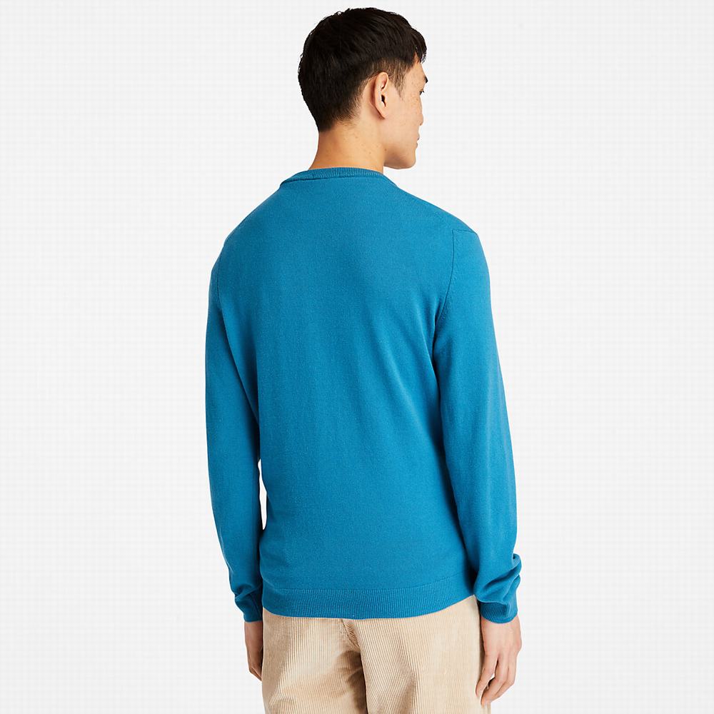 Pánské Svetry Timberland Cohas Brook V-Neck Blankyt | TI73950-524