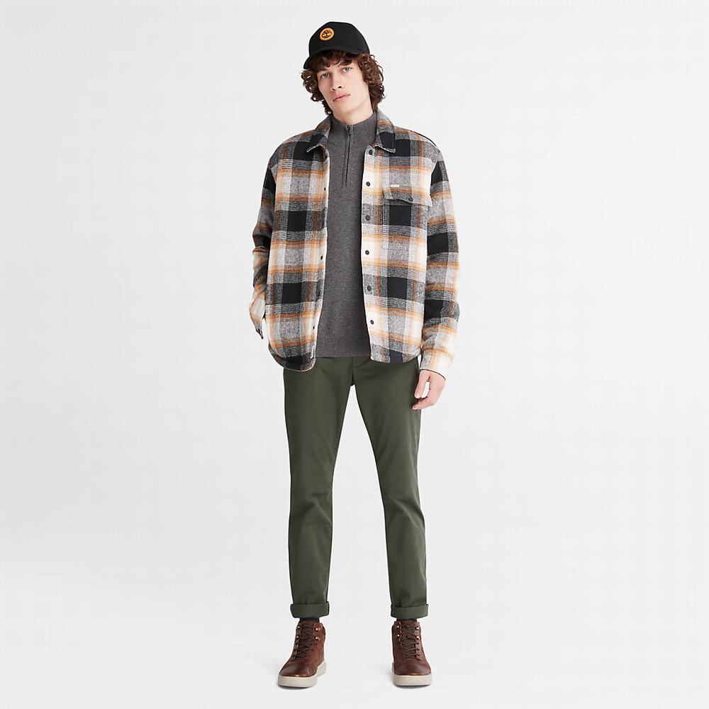 Pánské Svetry Timberland Cohas Brook Zip-neck Tmavě Šedé | TI67549-937