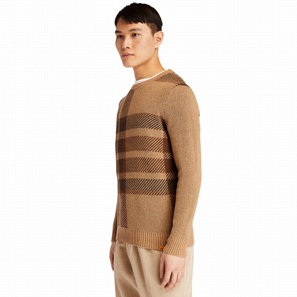 Pánské Svetry Timberland EK+ Intarsia Crewneck Hnědé | TI24058-864