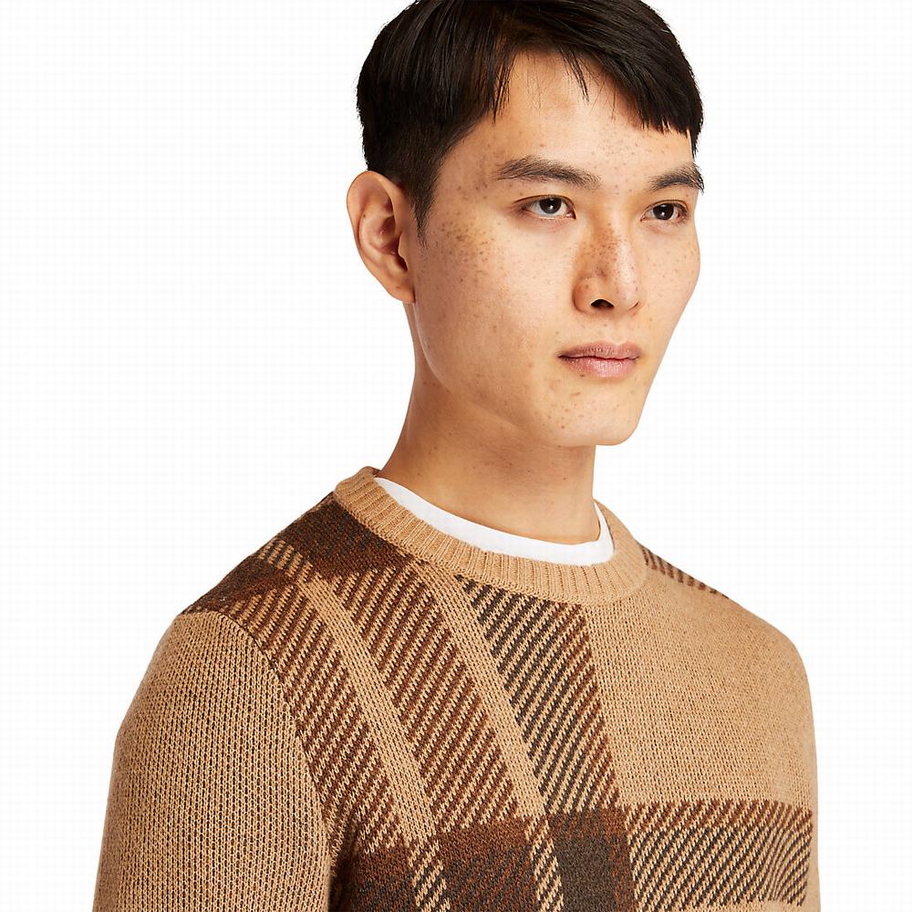 Pánské Svetry Timberland EK+ Intarsia Crewneck Hnědé | TI24058-864
