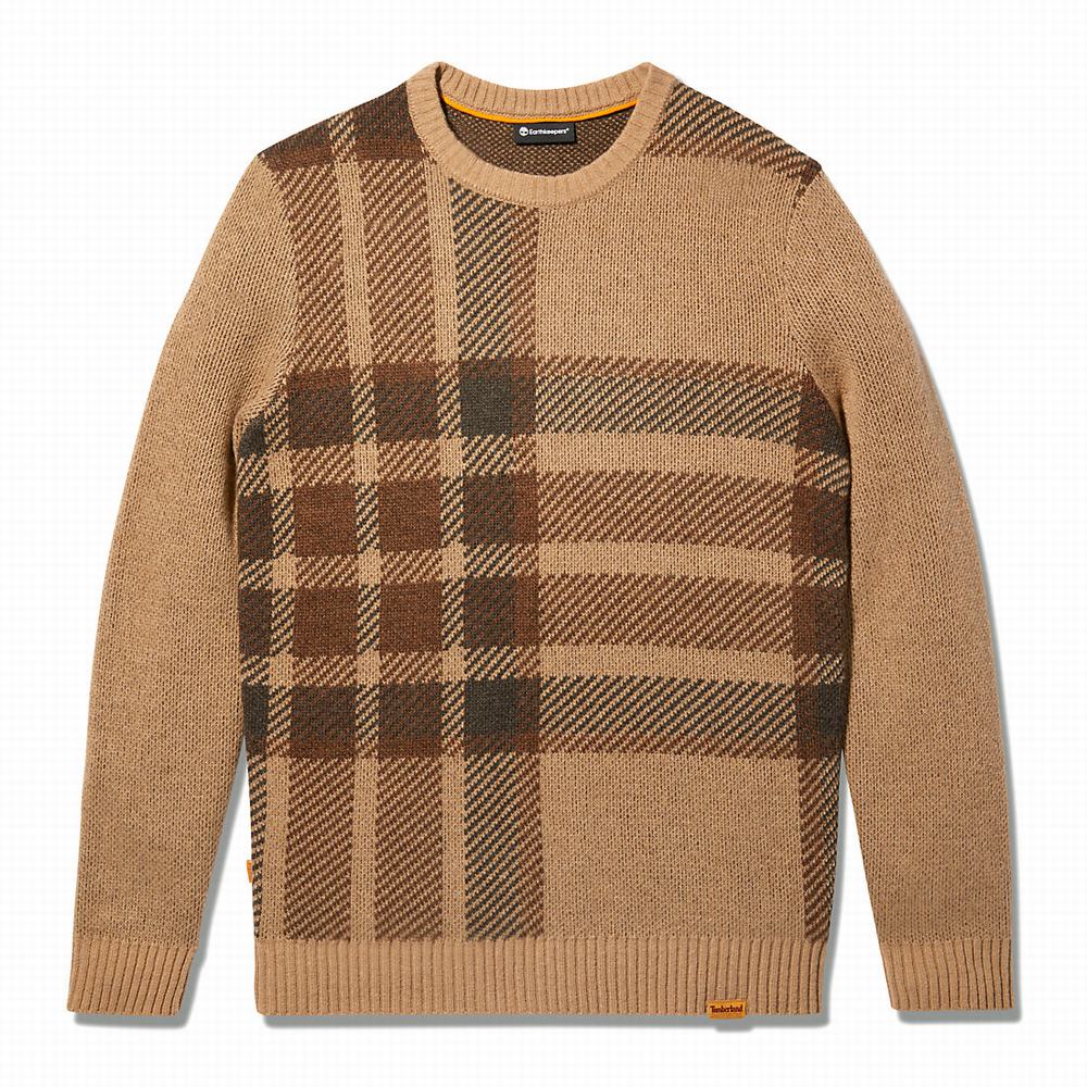 Pánské Svetry Timberland EK+ Intarsia Crewneck Hnědé | TI24058-864