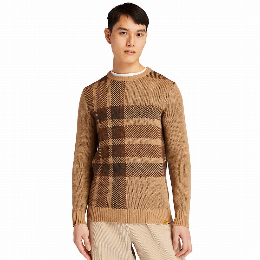 Pánské Svetry Timberland EK+ Intarsia Crewneck Hnědé | TI24058-864