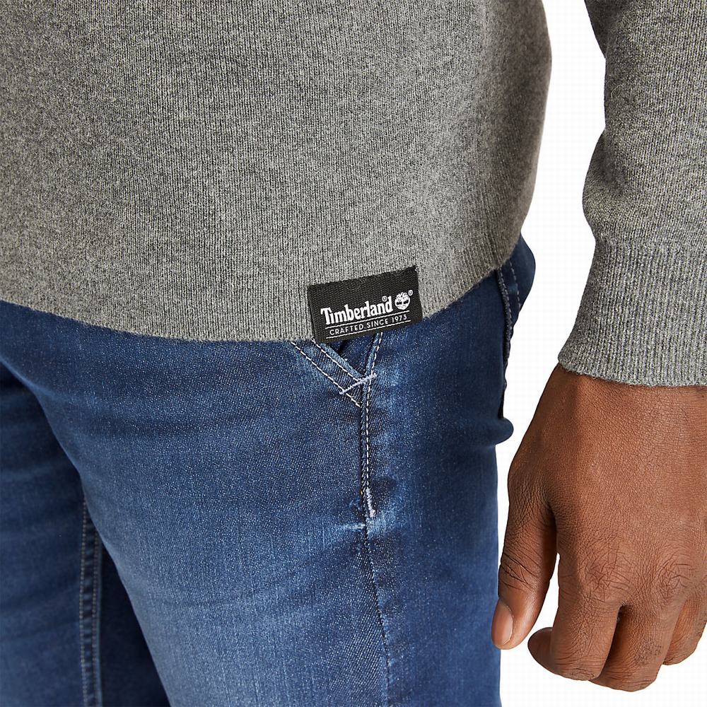 Pánské Svetry Timberland Full-Zip Tmavě Šedé | TI85014-489