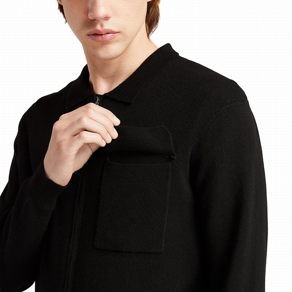 Pánské Svetry Timberland Full-Zip Černé | TI98425-941