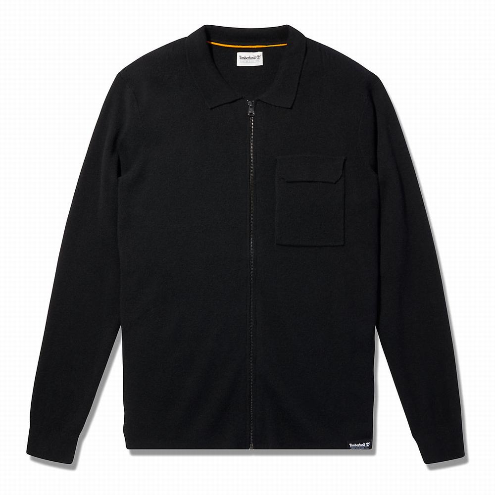 Pánské Svetry Timberland Full-Zip Černé | TI98425-941