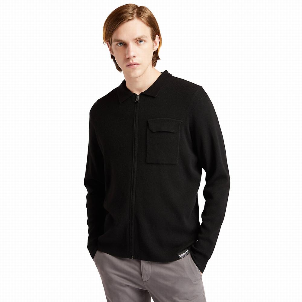 Pánské Svetry Timberland Full-Zip Černé | TI98425-941