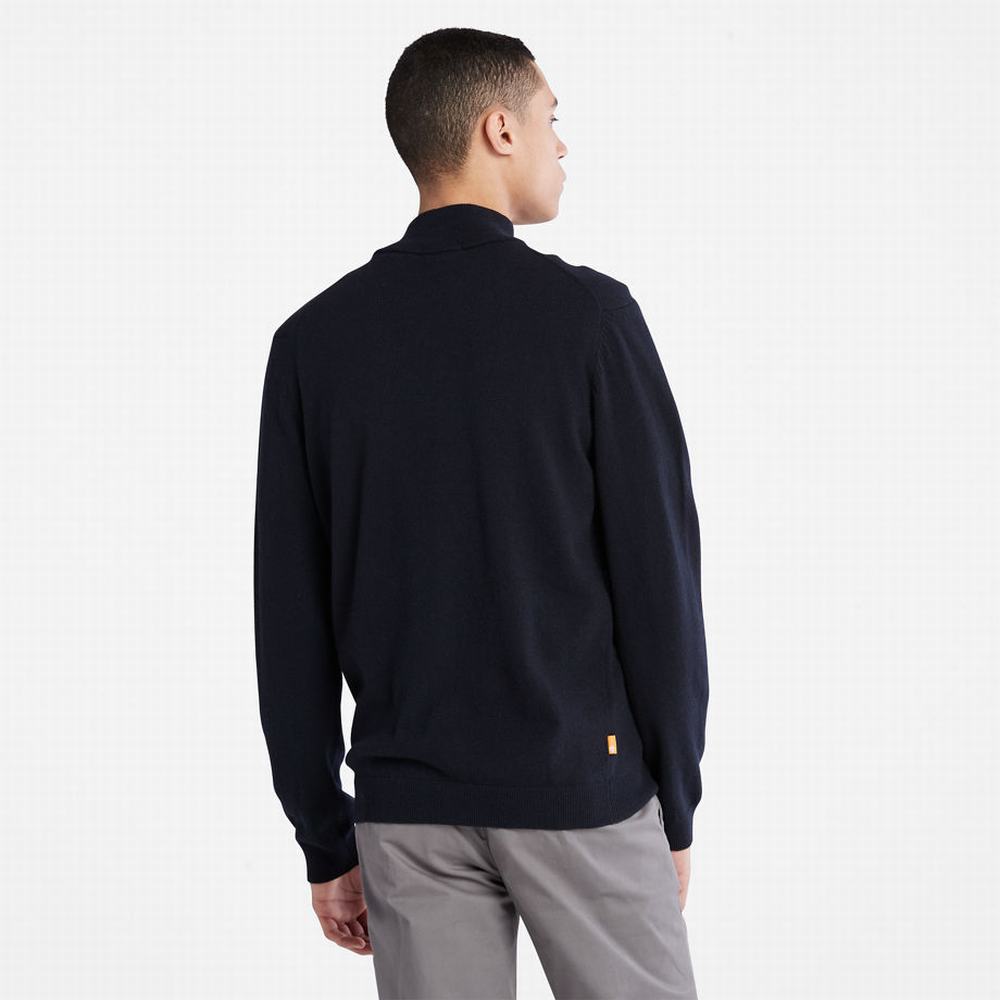 Pánské Svetry Timberland Phillips Brook Lambswool Tmavě Blankyt | TI58937-491