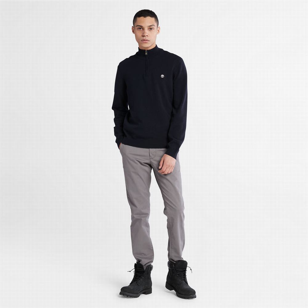 Pánské Svetry Timberland Phillips Brook Lambswool Tmavě Blankyt | TI58937-491