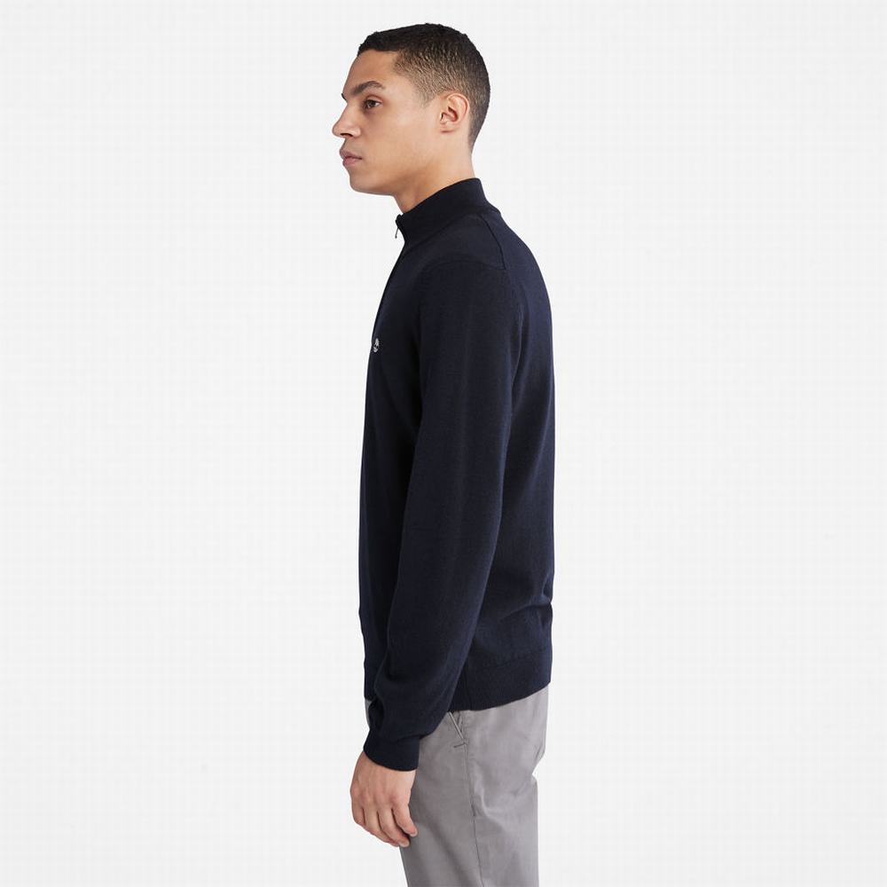 Pánské Svetry Timberland Phillips Brook Lambswool Tmavě Blankyt | TI58937-491