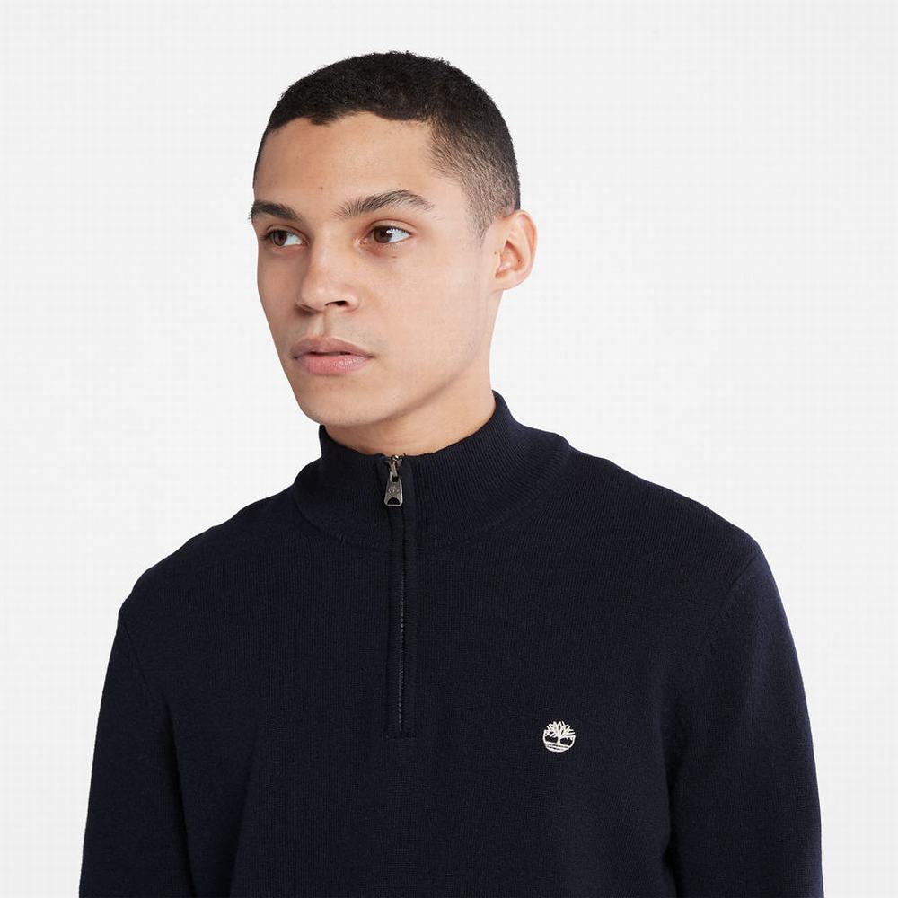 Pánské Svetry Timberland Phillips Brook Lambswool Tmavě Blankyt | TI58937-491