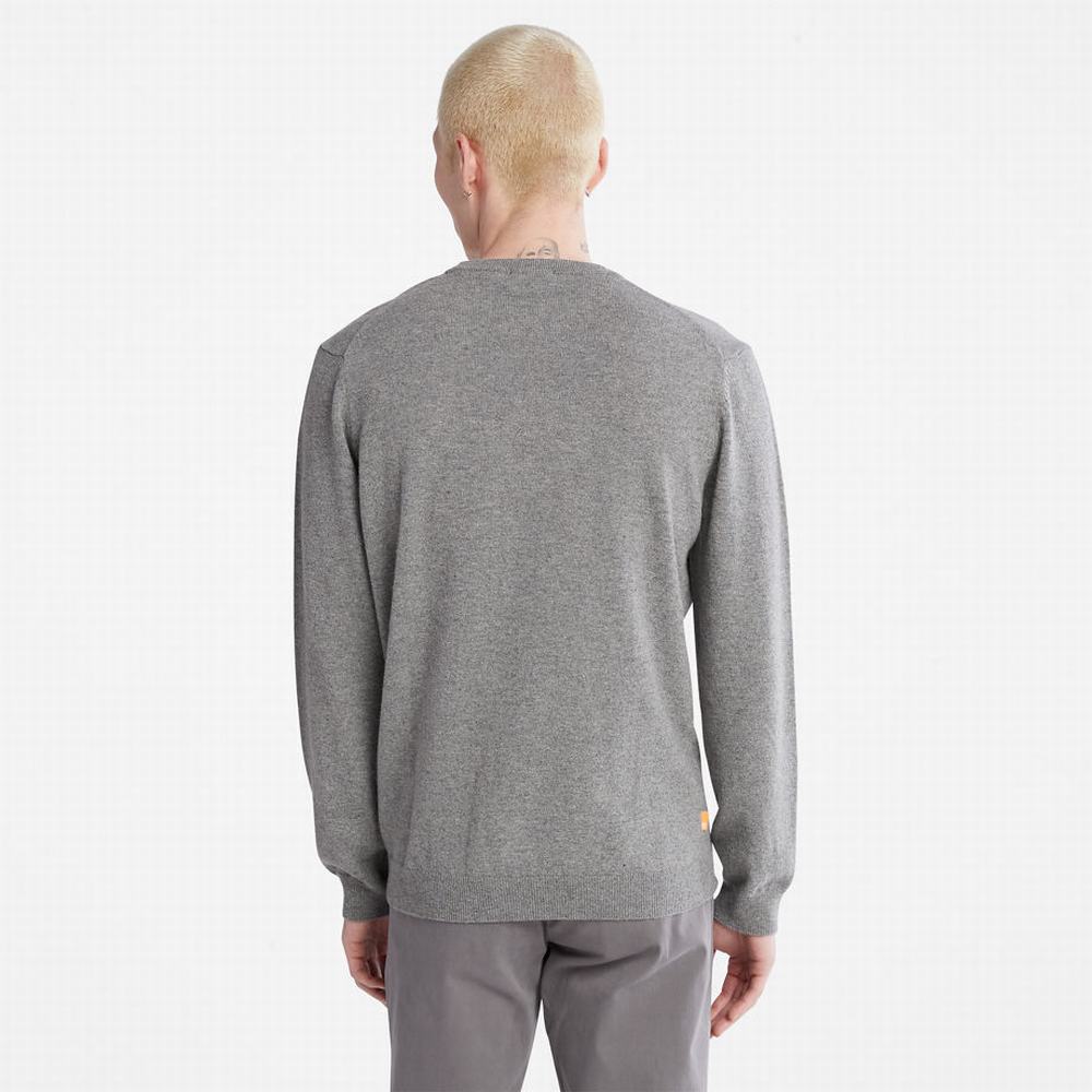 Pánské Svetry Timberland Phillips Brook Vlna-Blend Crewneck Šedé | TI63458-194