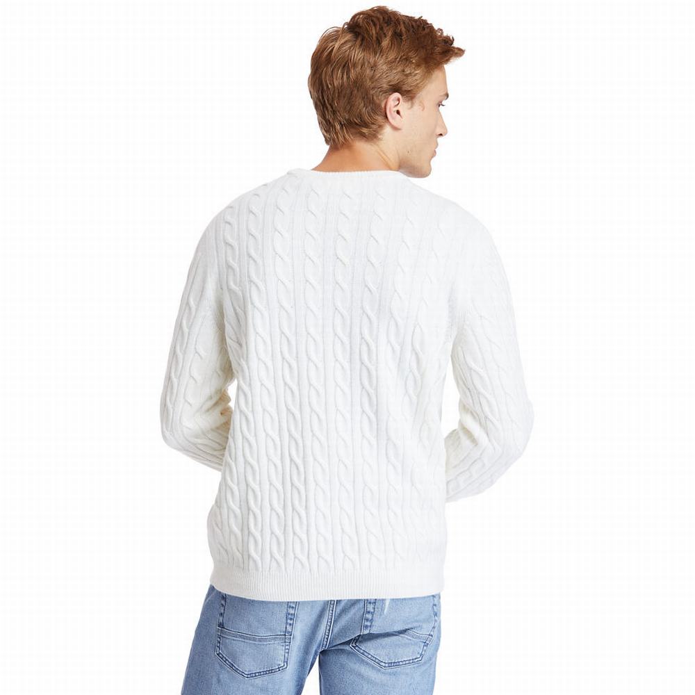 Pánské Svetry Timberland Phillips Brook Cable-knit Béžový | TI68725-942