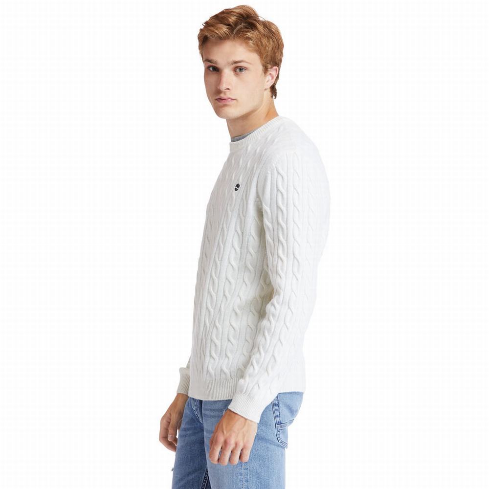 Pánské Svetry Timberland Phillips Brook Cable-knit Béžový | TI68725-942
