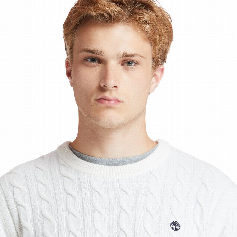 Pánské Svetry Timberland Phillips Brook Cable-knit Béžový | TI68725-942