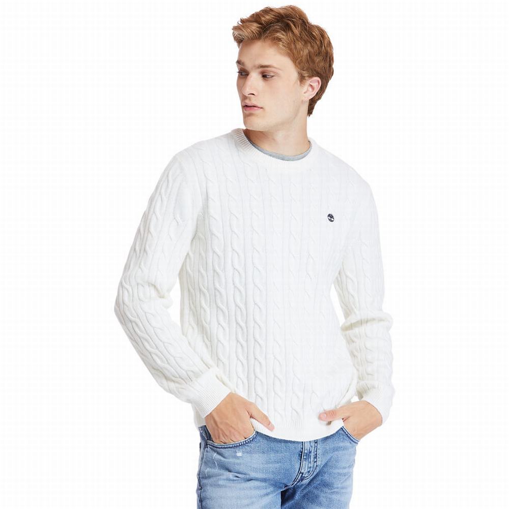 Pánské Svetry Timberland Phillips Brook Cable-knit Béžový | TI68725-942