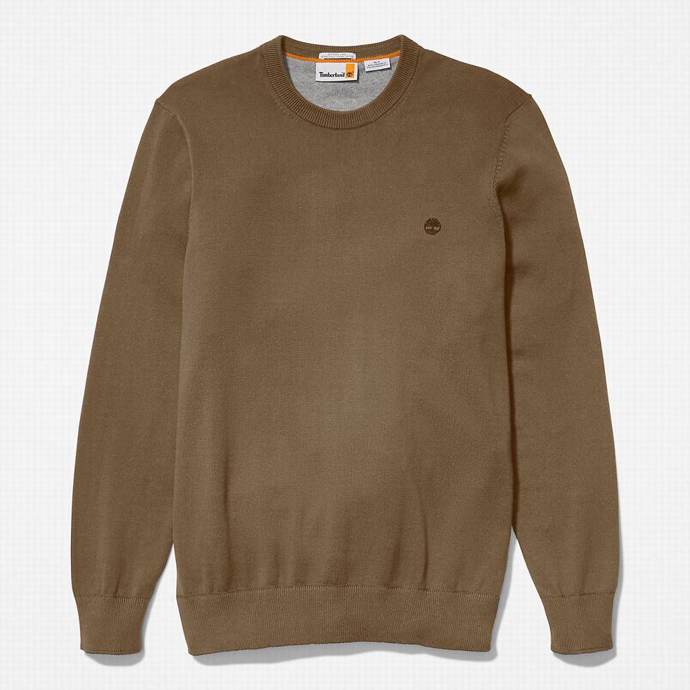 Pánské Svetry Timberland Williams River Organic Bavlněné Tmavě Zelene | TI32651-631