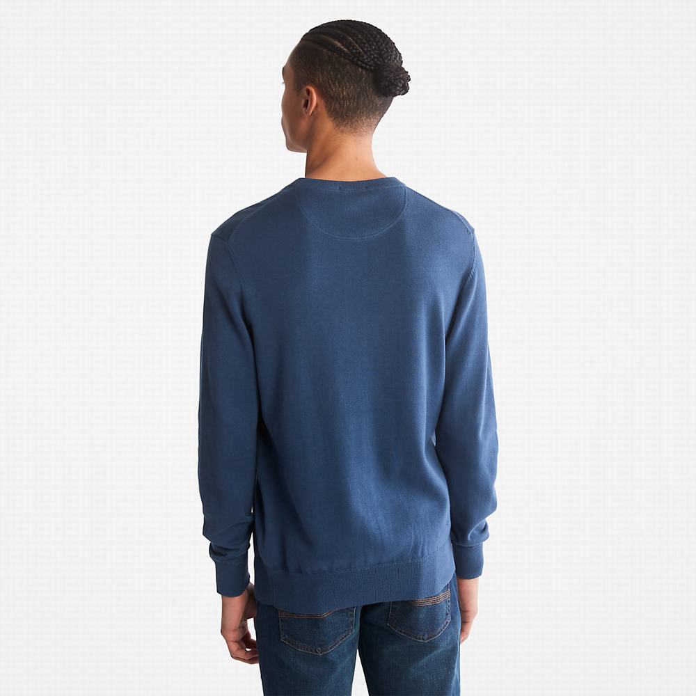 Pánské Svetry Timberland Williams River Organic Bavlněné Blankyt | TI65089-189