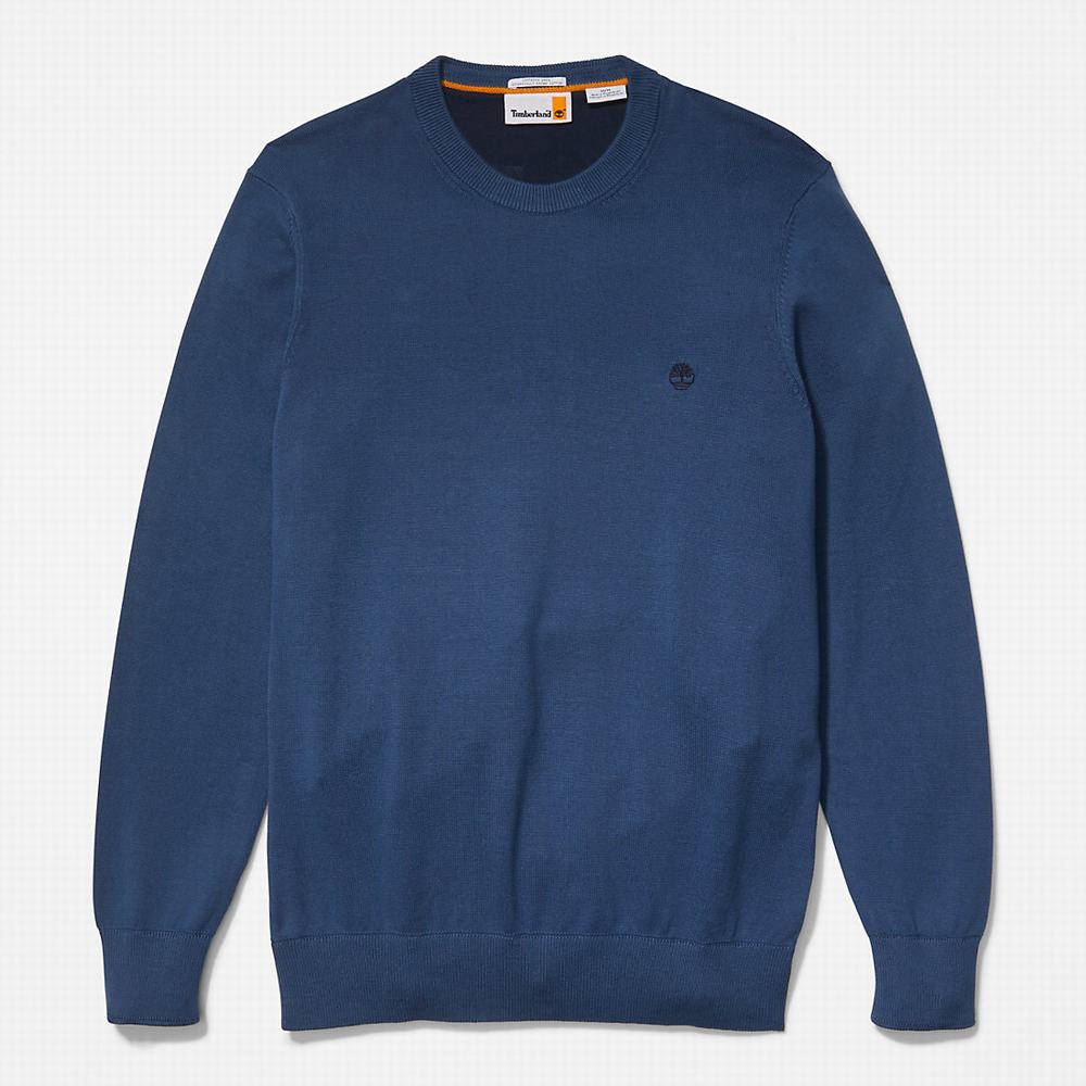 Pánské Svetry Timberland Williams River Organic Bavlněné Blankyt | TI65089-189