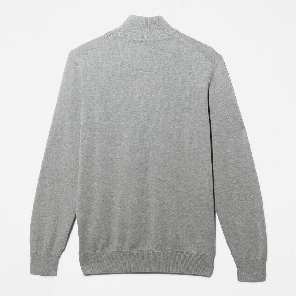 Pánské Svetry Timberland Williams River Zip-neck Šedé | TI86751-625