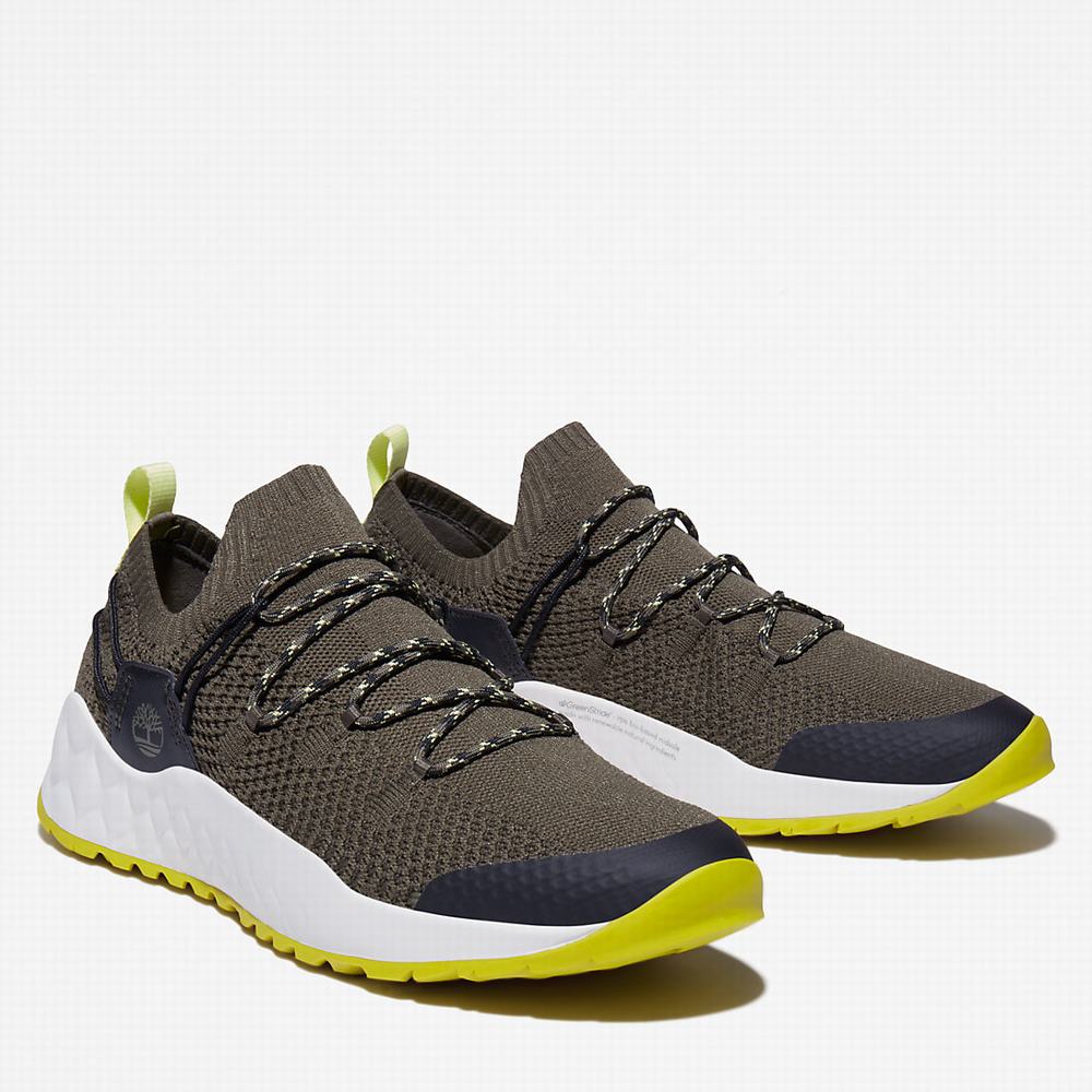 Pánské Tenisky Timberland Solar Wave Zelene | TI62491-326