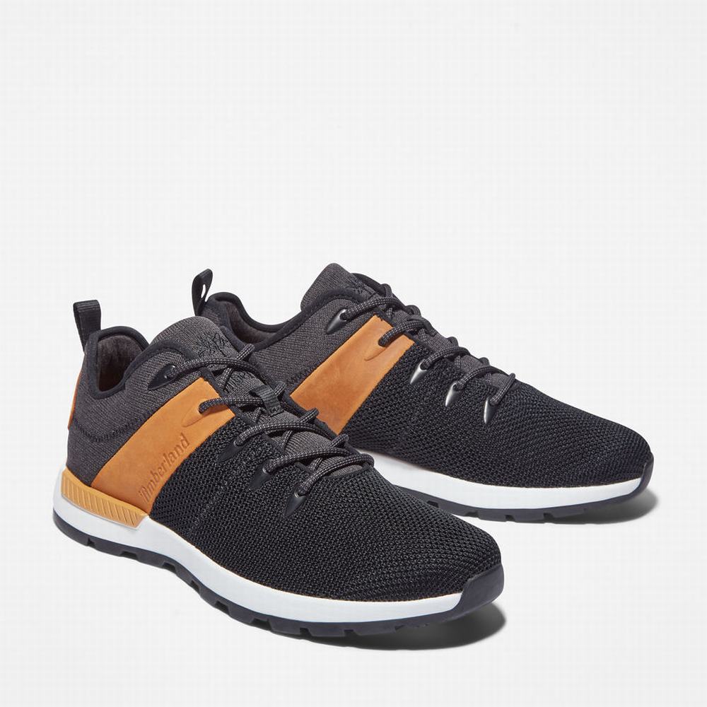 Pánské Tenisky Timberland Sprint Trekker Fabric Low Hiker Černé | TI42873-489