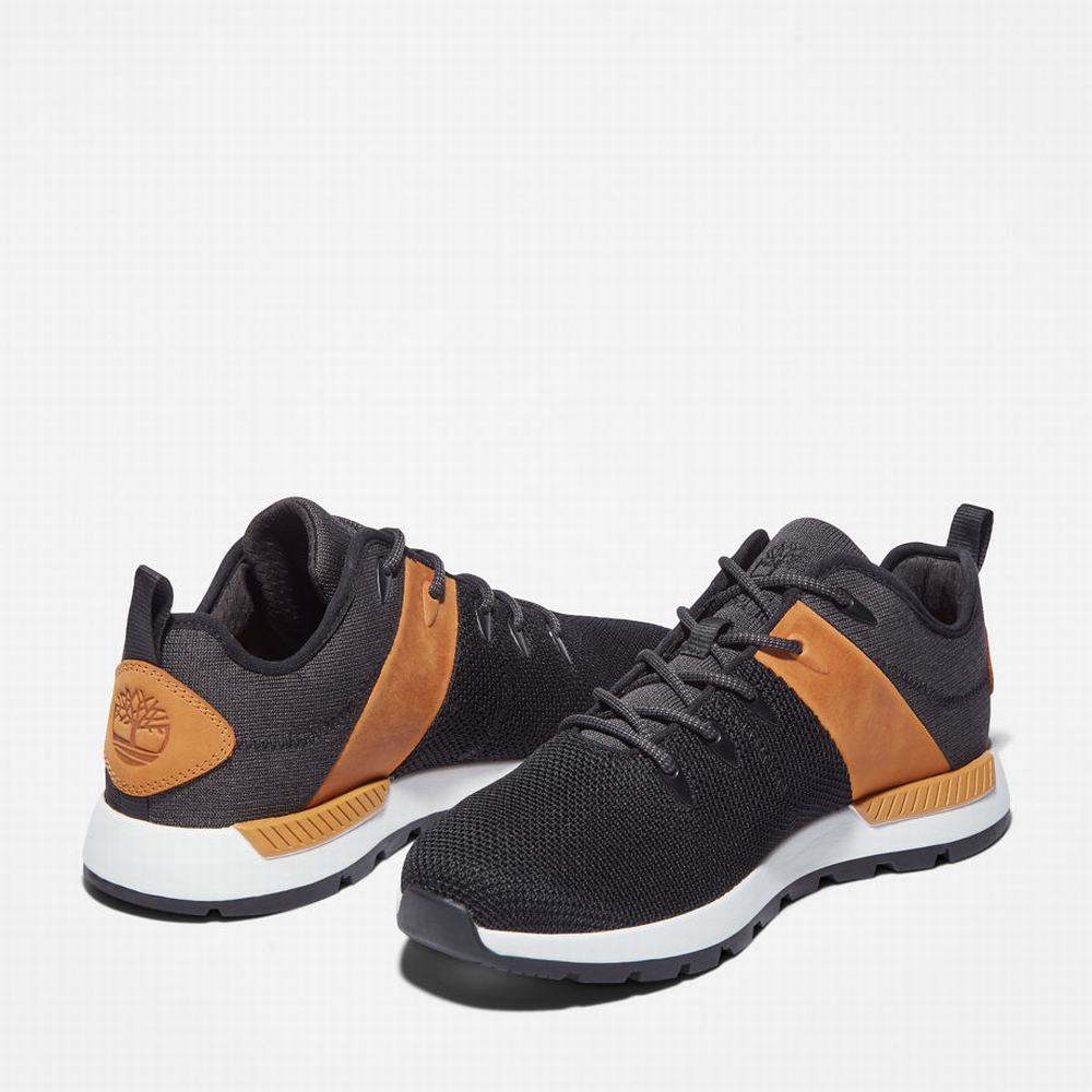 Pánské Tenisky Timberland Sprint Trekker Fabric Low Hiker Černé | TI42873-489