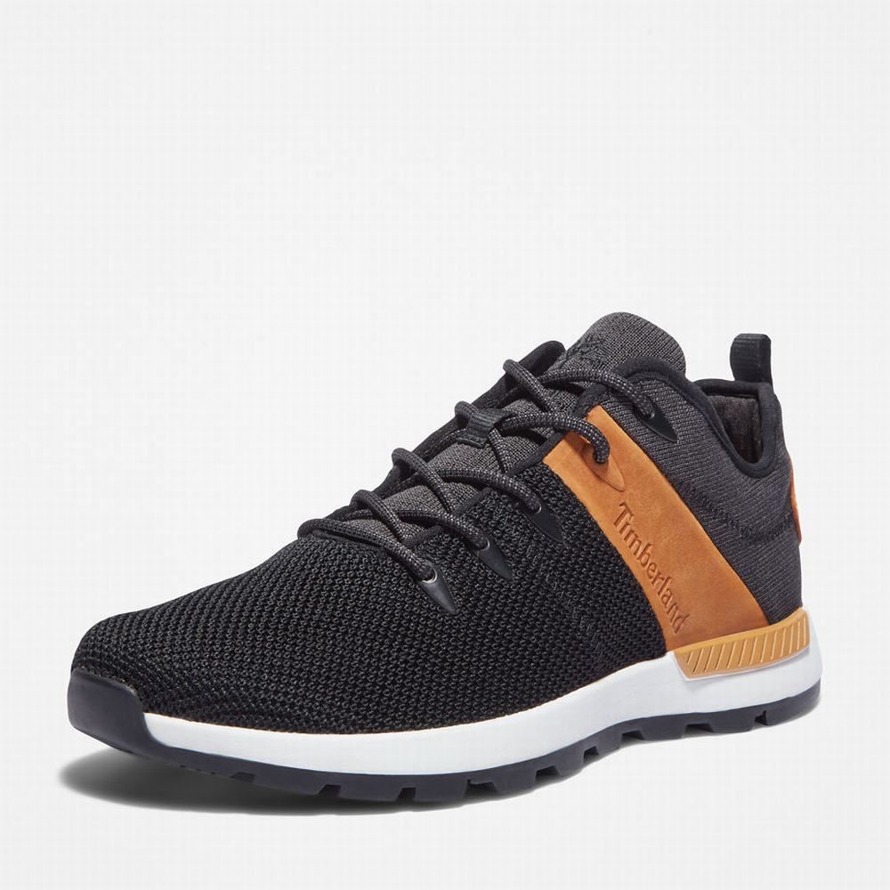Pánské Tenisky Timberland Sprint Trekker Fabric Low Hiker Černé | TI42873-489